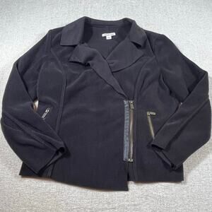 Coldwater Creek Women’s Large Brown Sherpa Lined Long Sleeve Button Front Shirt